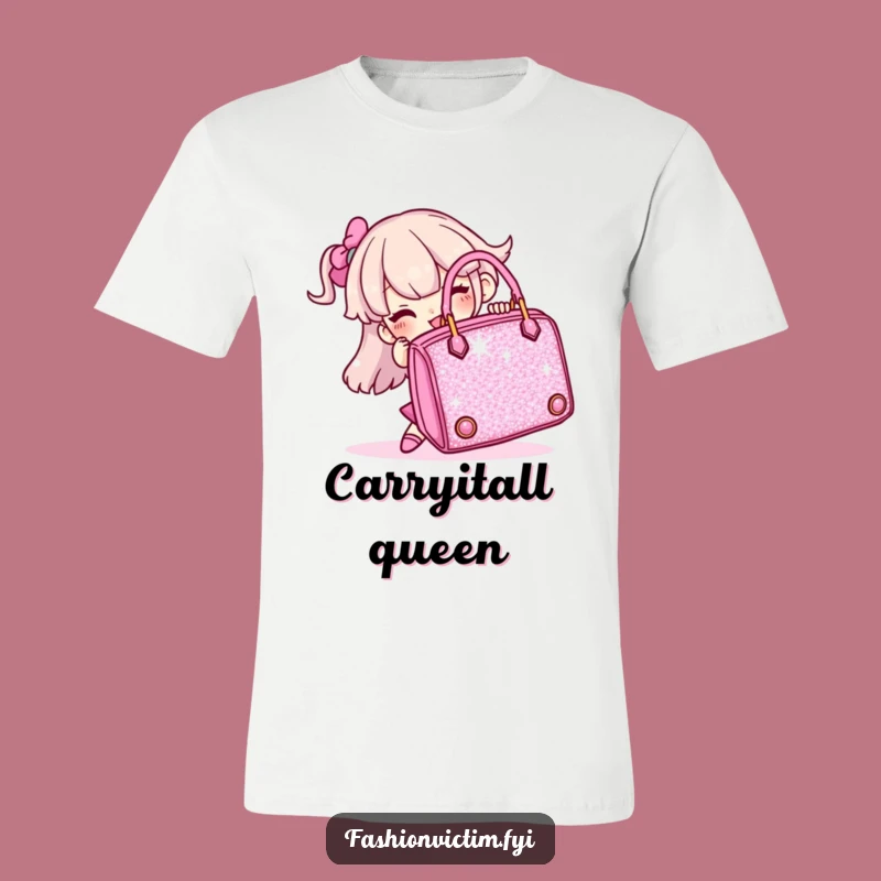 Funny Sparkly Handbag Struggle T-Shirt, Hilarious Fashion Lover Outfit