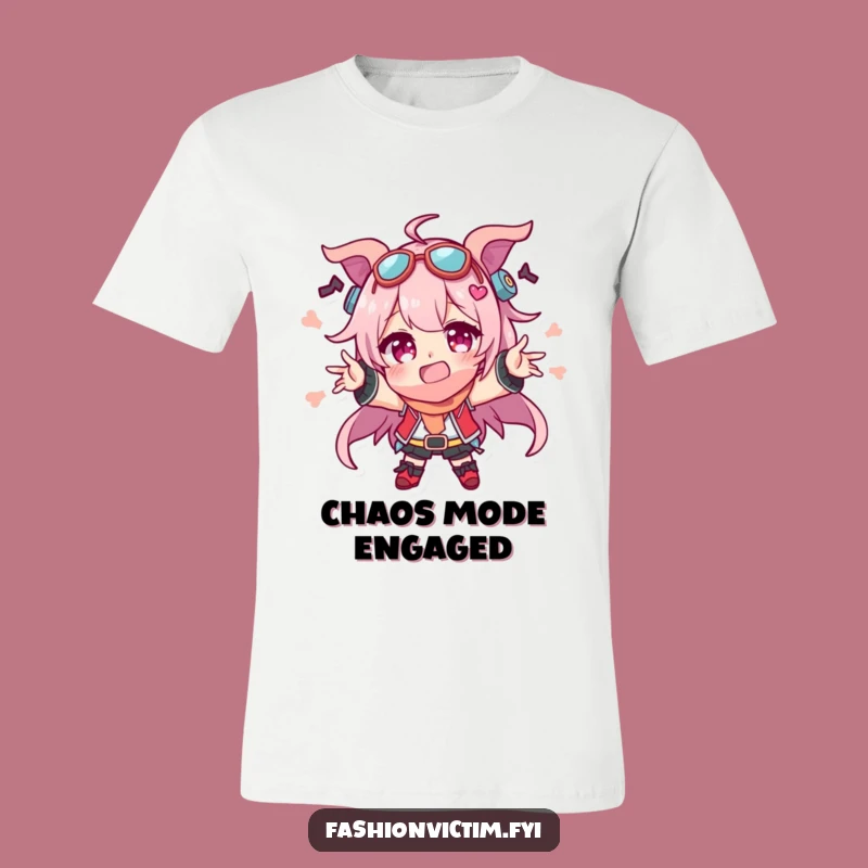 Funny Over-Accessorized Character Tee - Express Your Unique Style Hilariously!