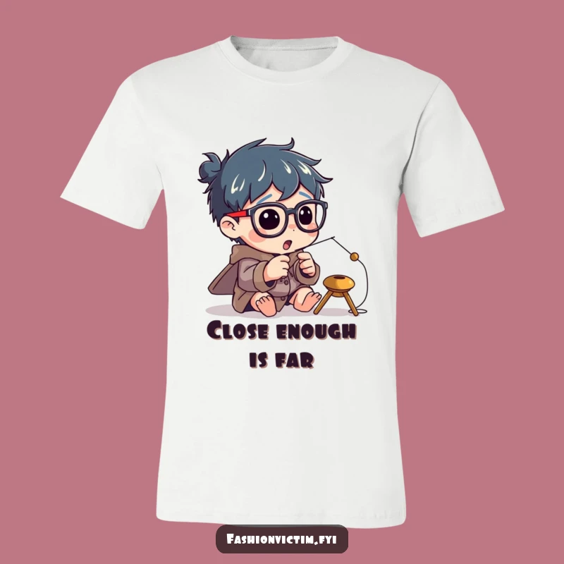 Funny Needle Threading Tee: Big Specs, Tiny Thread Adventure!