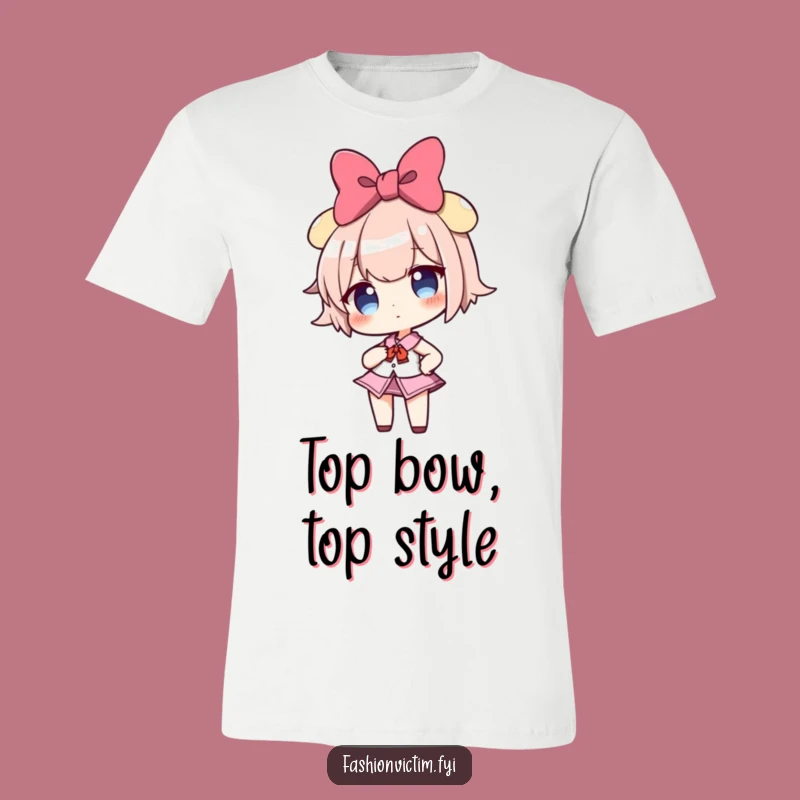 Funny Confident Bow Girl T-Shirt: Sassy Style for Humor Lovers