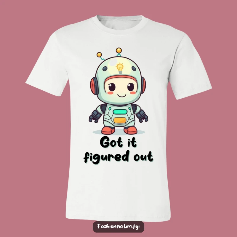 Funny Robot Lightbulb T-Shirt - Hilarious & Clever Design for Geeks!