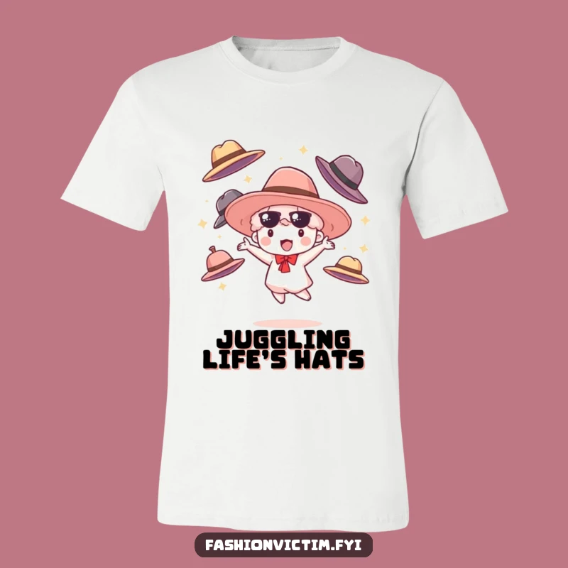 Funny Hat Juggler T-Shirt: Wear Your Fashionable Fun with This Hilarious Tee