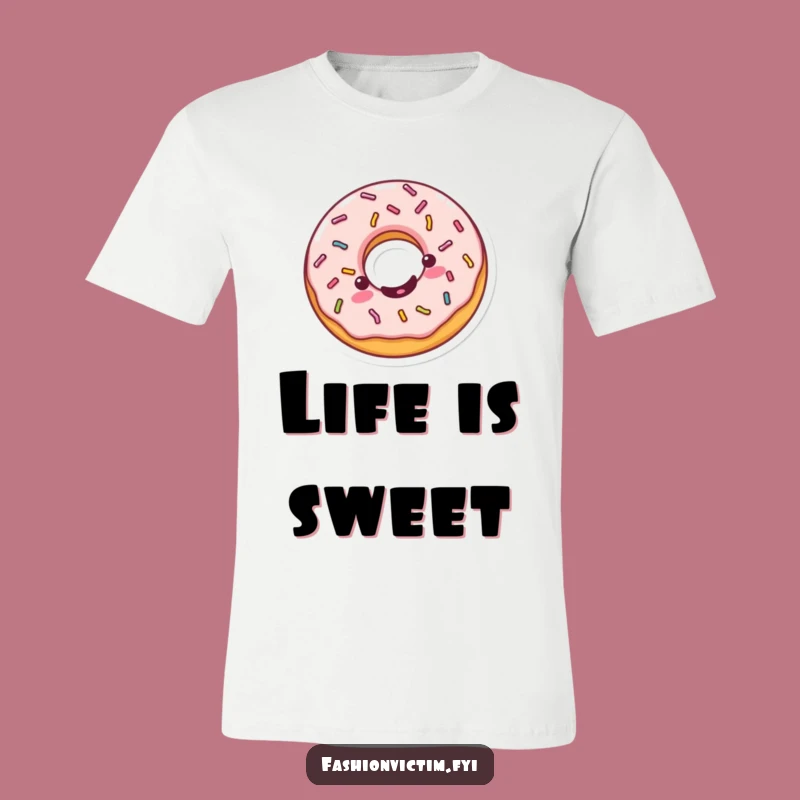 Funny Kawaii Donut T-Shirt - Wear Your Sweetness with Pride!