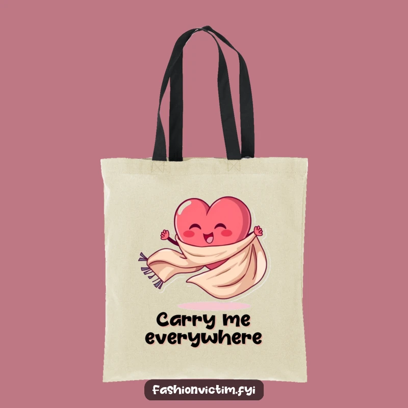 Funny Heart Dancer Tote Bag: Carry Your Essentials with this Lively Character