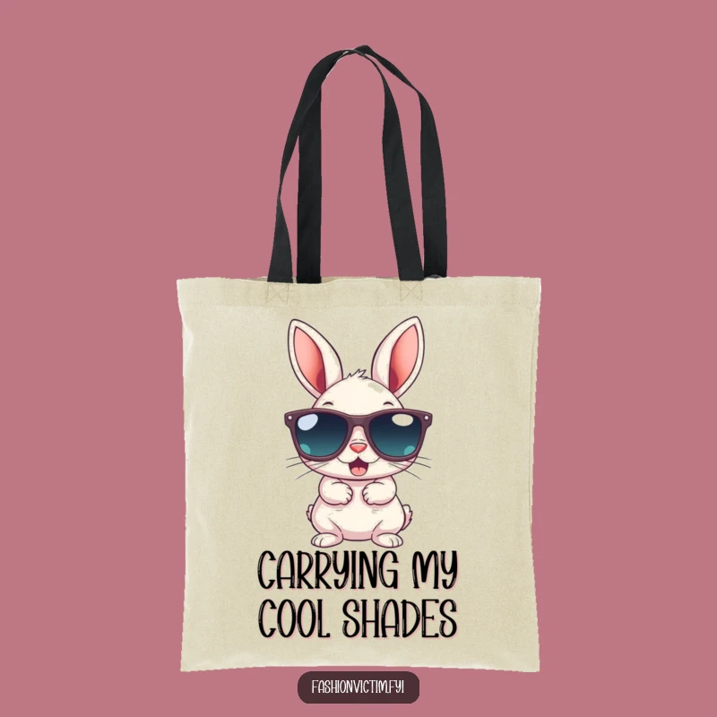 Funny Bunny Gigantic Sunglasses Tote Bag - Carry Your Coolness Around