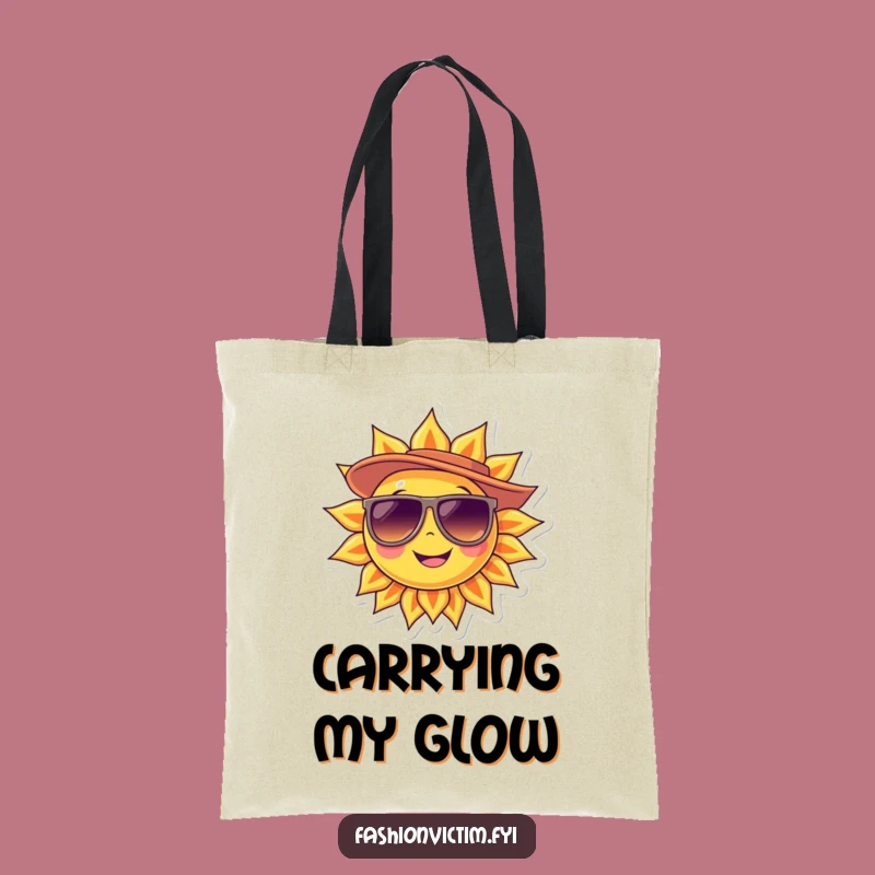 Funny Sun Fun Tote Bag: Cool Sunglasses Hat Accessory