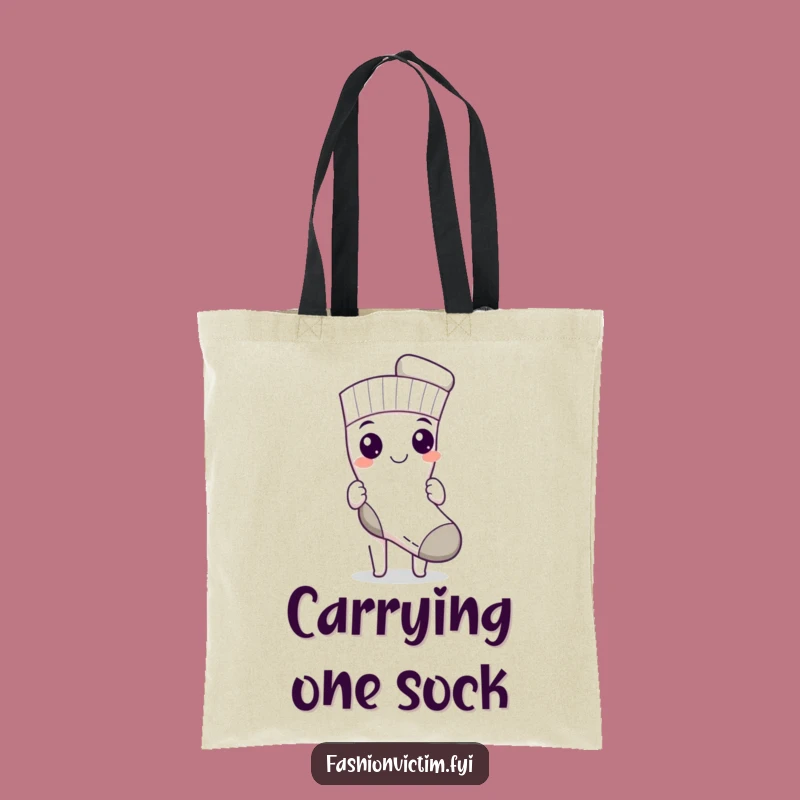 Funny Sock Match Tote Bag: Laundry Hero Style, Chic and Hilarious Gift