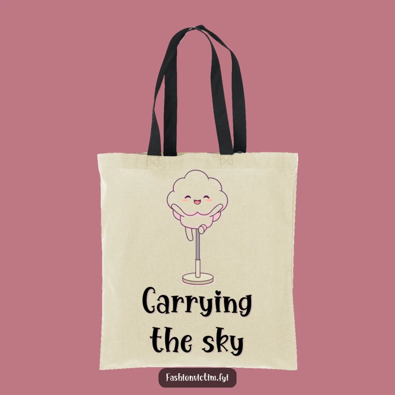 Funny Cloud Leap Tote Bag: Carry Your Joy with Whimsical Style