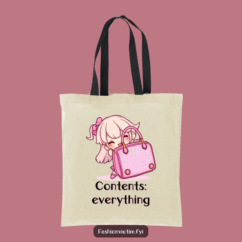 Funny Oversized Sparkly Handbag Tote Bag, Hilarious Shopping Companion