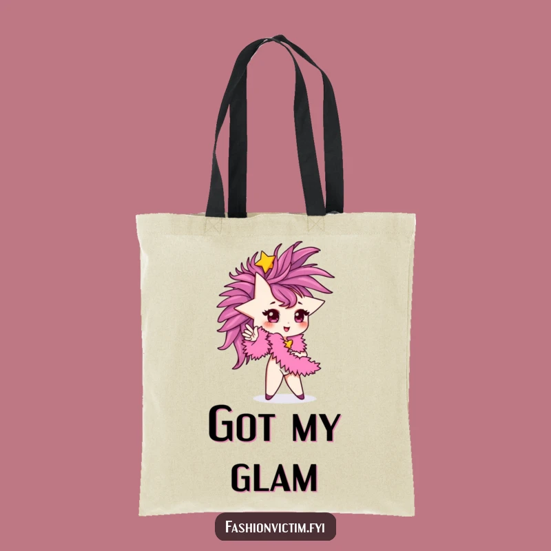 Funny Starlet Tote Bag: Carry Your Glamour with this Star Character