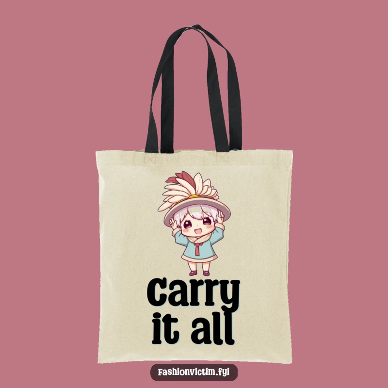 Funny Tote Bag: Carry Your Grand Style with a Feathered Hat Enthusiast