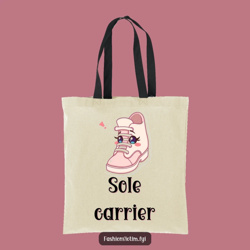 Funny Tote Bag: Carry Your Surprises with a Winking Shoe